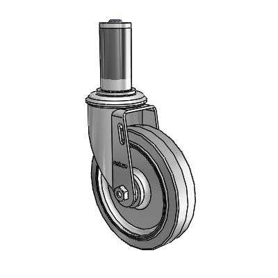 5" Performa Rubber 2 Series Swivel Caster - 2.05267.441 MTG44 - Colson
