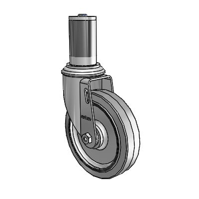 5" Performa Rubber 2 Series Swivel Caster - 2.05267.445 MTG46 - Colson