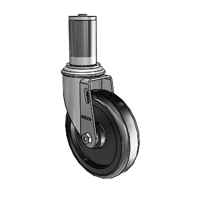 5" Polyolefin 2 Series Swivel Caster - 2.05267.53 MTG46 - Colson