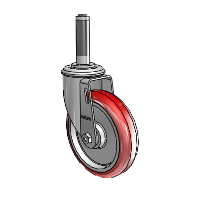5" Polyurethane 2 Series Swivel Caster - 2.05267.91 MTG40 - Colson
