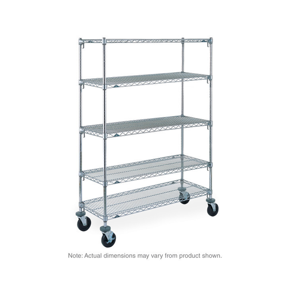 Metro Super Adjustable Super Erecta 24" x 36" x 68" Wire Shelving Stem Caster Cart (5A536EC)