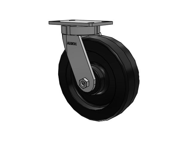 10" x 3" Swivel Albion Empire 370 Series Caster w/ Phenolic (TM) Wheel  - 370TM10501S