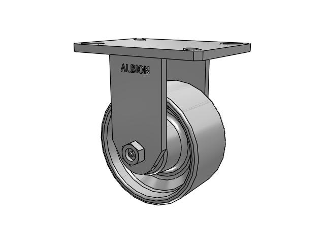 6"x 3" Cast Iron (CA) Rigid Albion Empire 470 Series Caster  - 470CA06501R - Albion