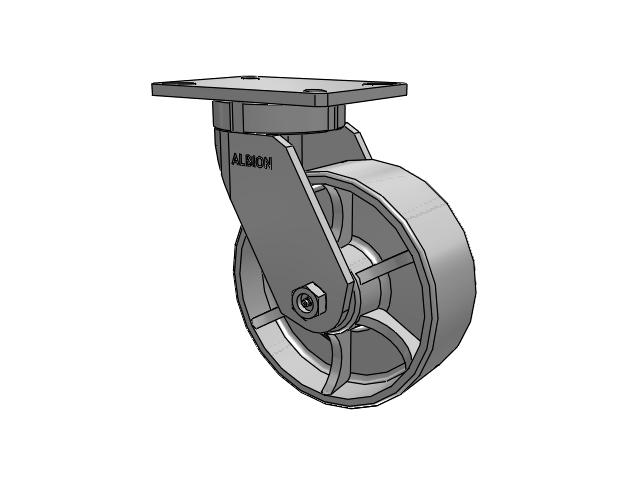 8" x 3" Cast Iron (CA) Swivel Albion Empire 470 Series Caster  - 470CA08501S - Albion