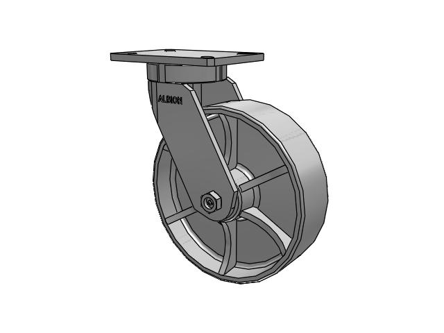 10" x 3" Cast Iron (CA) Swivel Albion Empire 470 Series Caster  - 470CA10501S - Albion