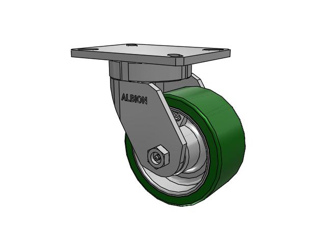 6" x 3" Polyurethane (PE) Wheel Swivel Albion Empire 470 Series Caster  - 470PE06501S - Albion