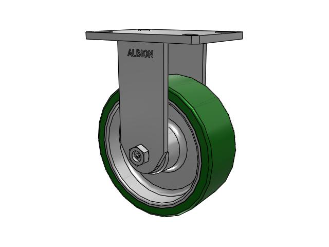 8" x 3" Polyurethane (PE) Wheel Rigid Albion Empire 470 Series Caster  - 470PE08501R - Albion