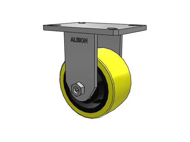 6"x 3" Polyurethane (PF) Wheel Rigid  Albion Empire 470 Series Caster  - 470PF06528R - Albion