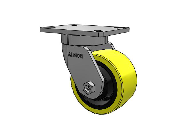 6" x 3" Polyurethane (PF) Wheel Swivel  Albion Empire 470 Series Caster  - 470PF06528S - Albion