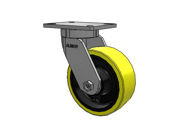 8"x 3" Polyurethane (PF) Wheel Swivel Albion Empire 470 Series Caster  - 470PF08528S - Albion