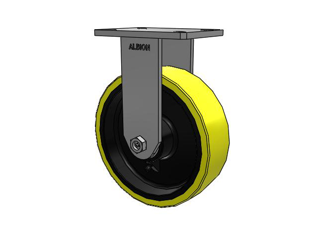 10"x 3" Polyurethane (PF) Wheel Rigid Albion Empire 470 Series Caster  - 470PF10528R - Albion