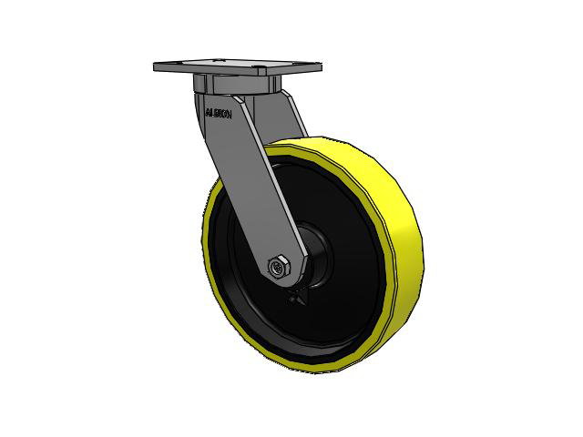 12" x 3" Polyurethane (PF) Wheel Swivel Albion Empire 470 Series Caster  - 470PF12528S - Albion
