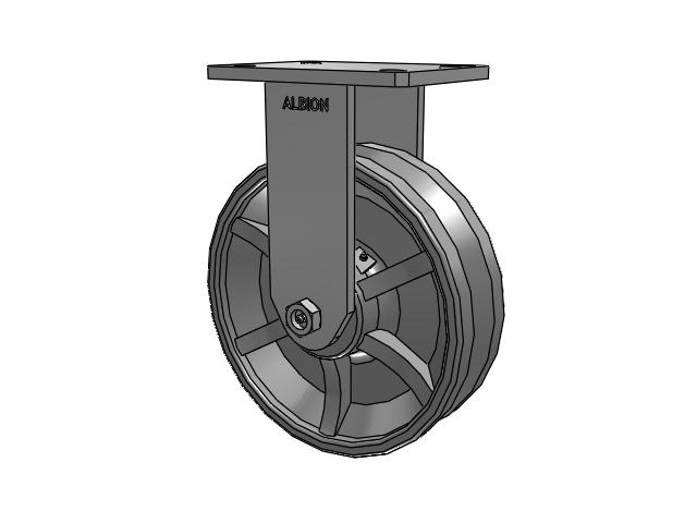 10"x 3" Rigid V-Groove (VG) Wheel, Albion Empire 470 Series Caster  - 470VG10501R