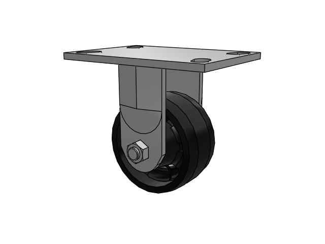 4"x 2" Rigid Caster with a Maxim Nylon Wheel, Albion 62 Series - 62NG04201R - Albion