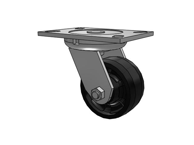 4"x 2" Swivel Caster with a Maxim Nylon Wheel, Albion 62 Series - 62NG04201S - Albion