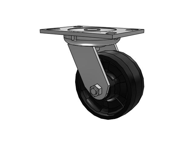 5"x 2" Swivel Caster with a Maxim Nylon Wheel, Albion 62 Series - 62NG05201S - Albion