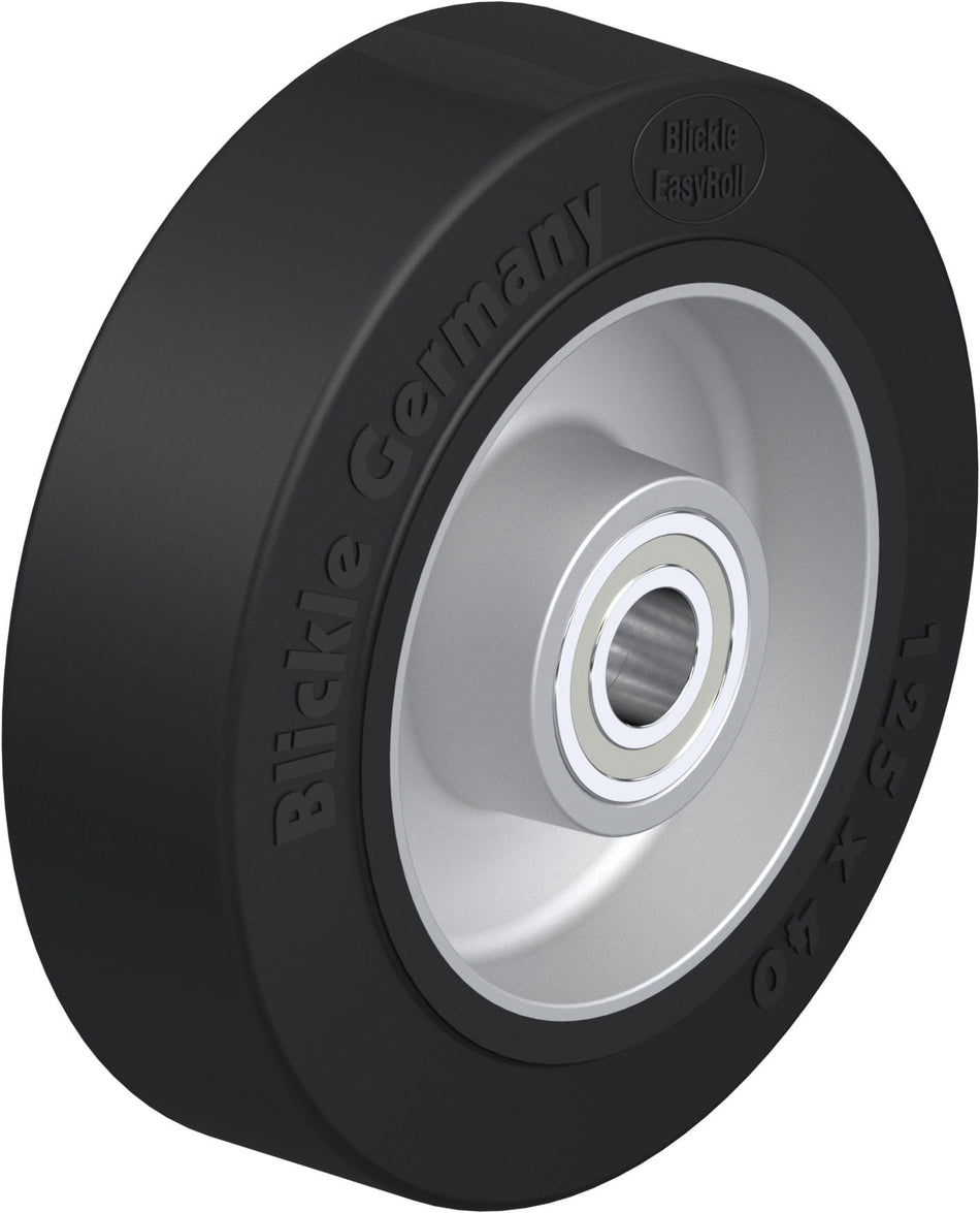 125mm x 40mm Blickle Rubber Caster Wheel - ALEV 125/15K - Blickle