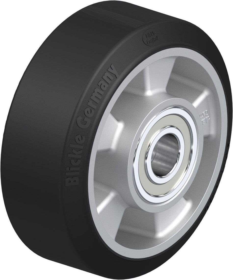 125mm x 50mm Blickle Rubber Caster Wheel - ALEV 127/20K - Blickle