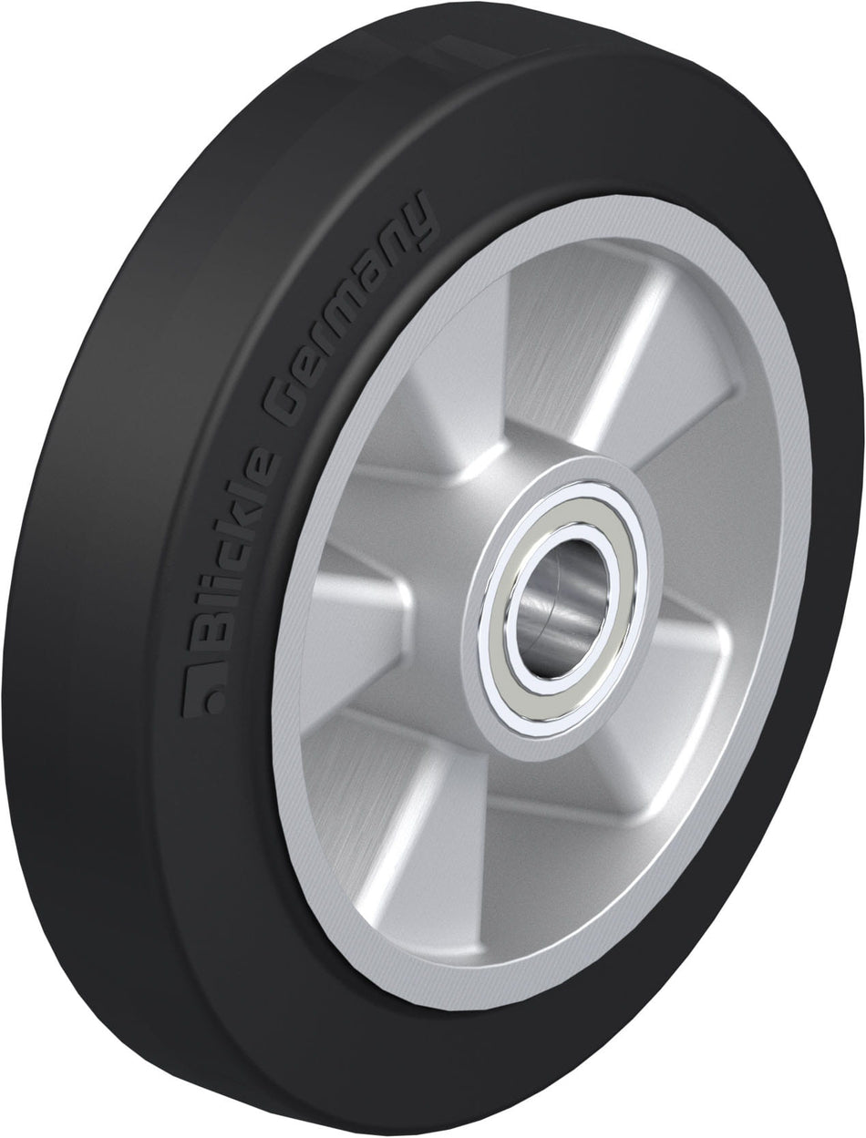 200mm x 50mm Blickle Rubber Caster Wheel - ALEV 200/25K - Blickle