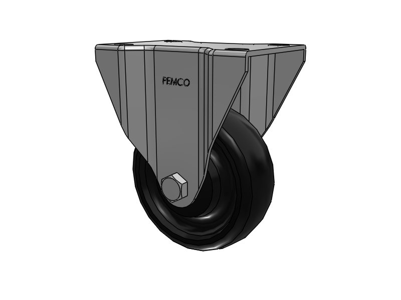 A-line 3.5" x 1.25" Polyolefin (POD) Wheel Caster With Rigid Top Plate - Part# AR35P1POD - Pemco