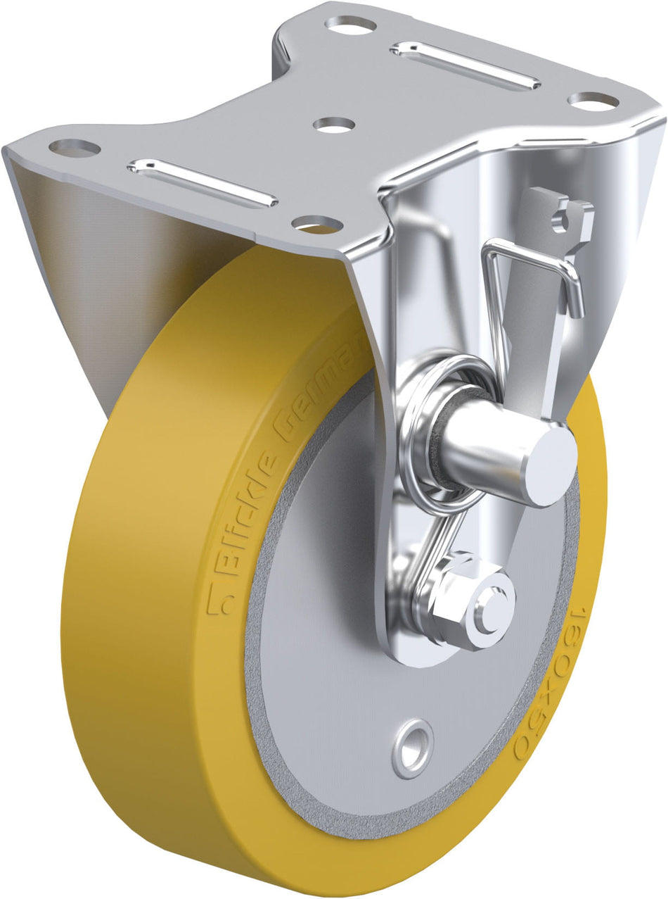 160mm x 50mm Blickle Polyurethane Caster drum brake - B-GTH 160K-TMR - Blickle