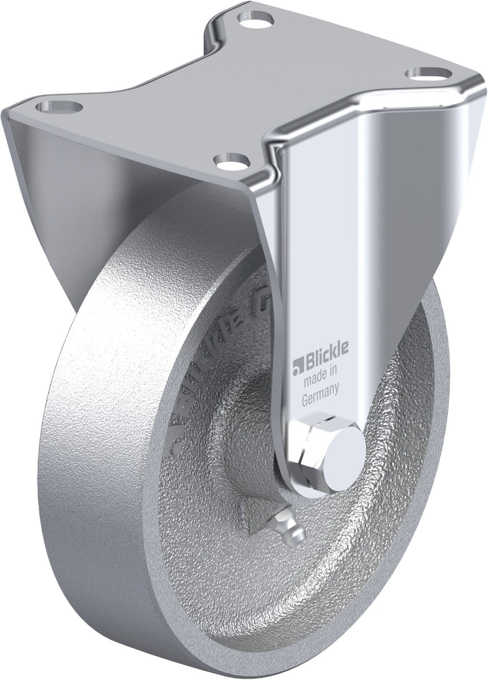 125mm x 35mm Blickle Metal Caster without lock - BIK-G 125G-1 - Blickle