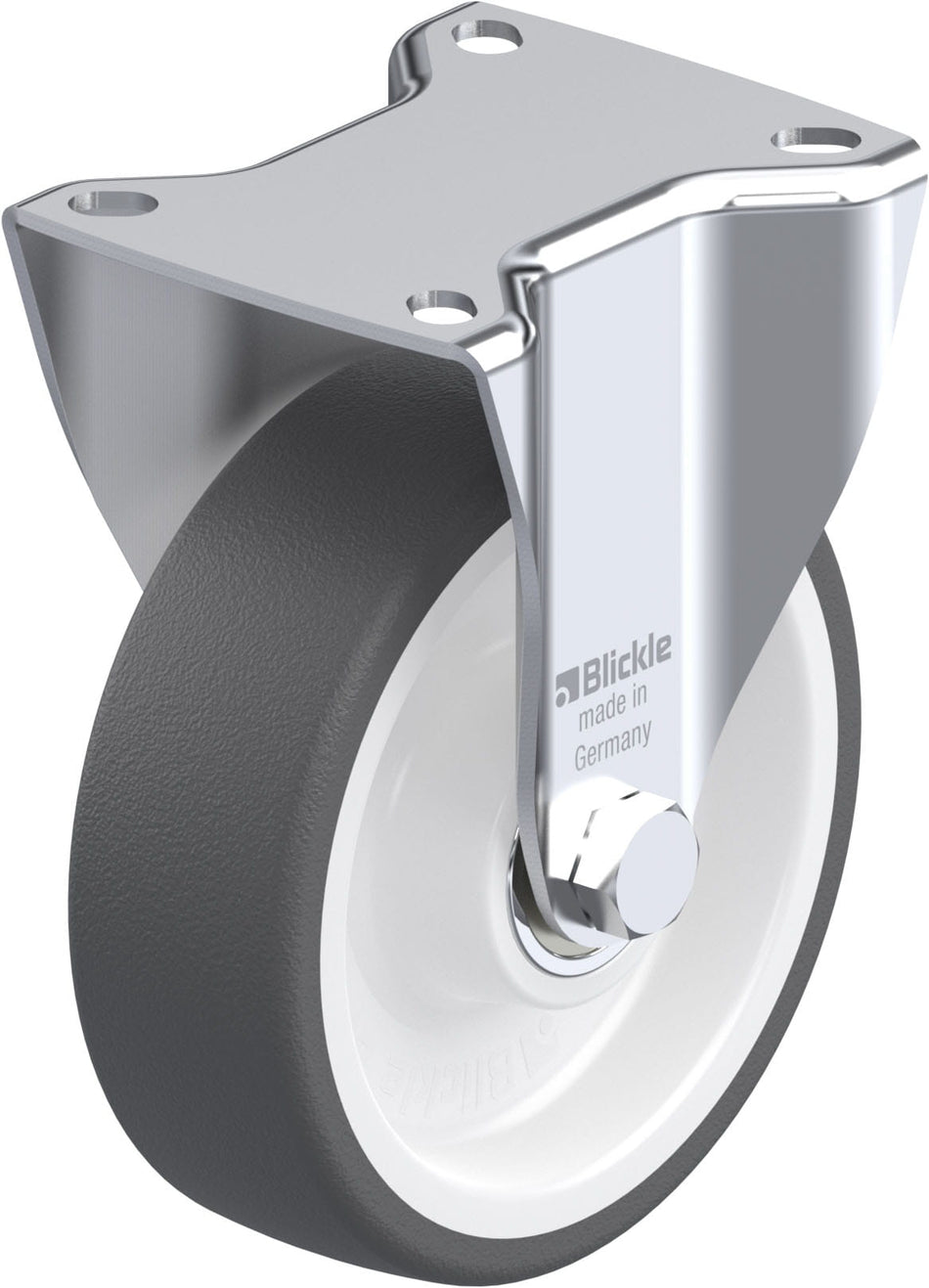 125mm x 40mm Blickle Polyurethane Caster without lock - BK-POTH 125KA-1 - Blickle