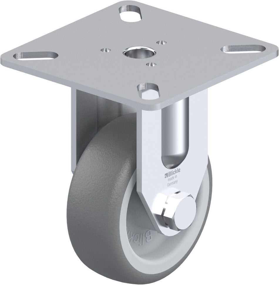 50mm x 19mm Blickle Rubber Caster without lock - BPA-TPA 50G - Blickle