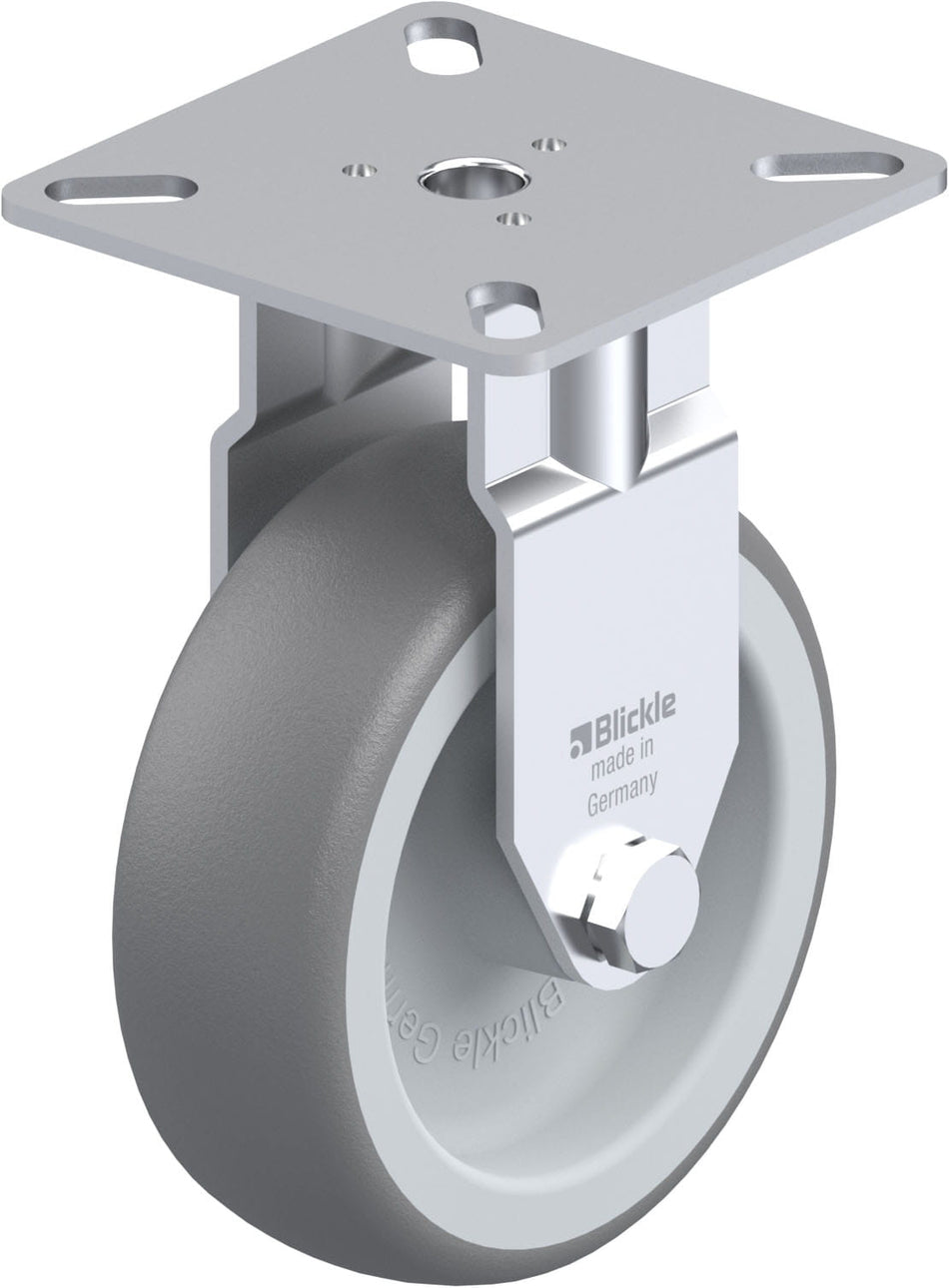 75mm x 25mm Blickle Rubber Caster without lock - BPA-TPA 75G - Blickle