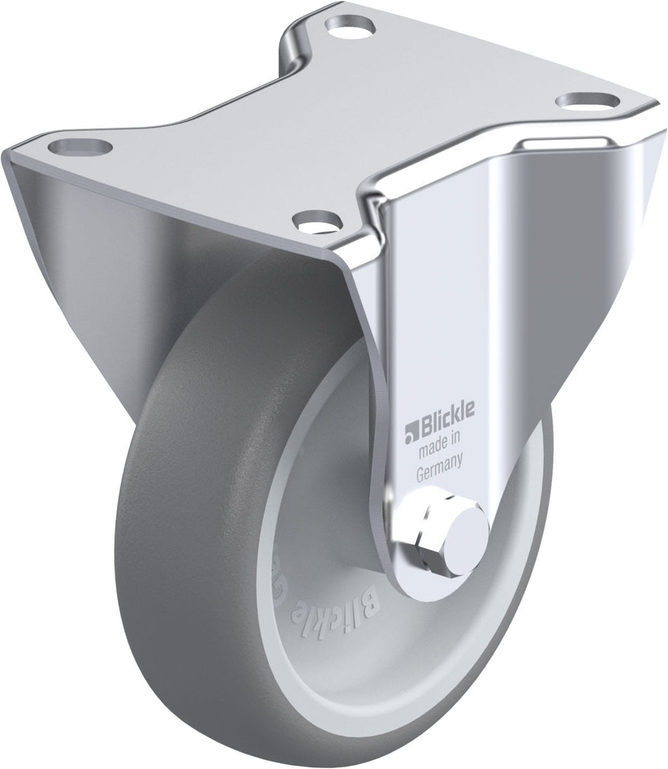 100mm x 32mm Blickle Rubber Caster without lock - B-TPA 102G - Blickle