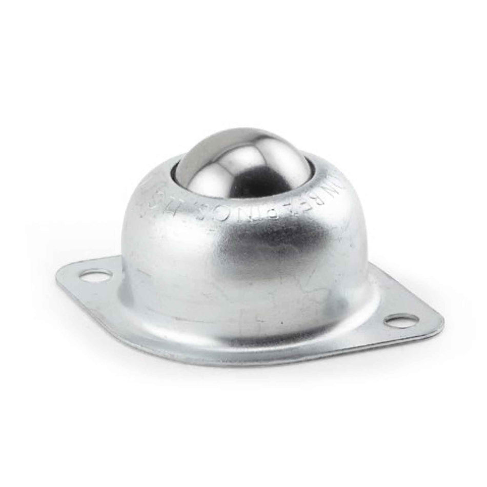 1" Steel Ball Transfer - 2 Hole 2" x 2.75" Flange Mounting - BT 1CS