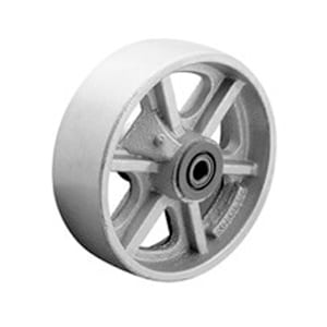 6" x 3" Cast Iron Wheel w/ Roller Bearing - 50EE63-02 - Colson