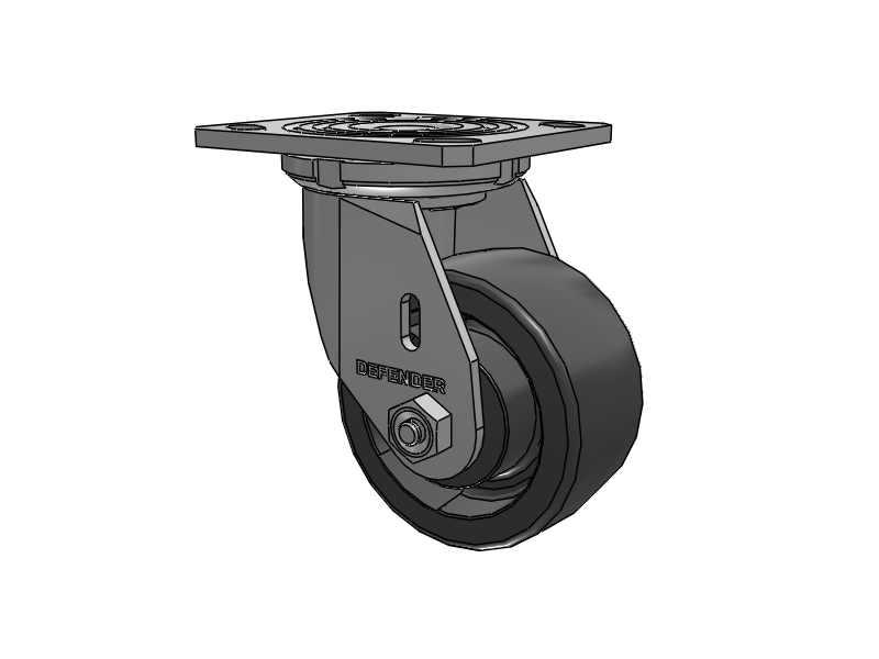 4"X2" Stainless Steel Top Plate Swivel Caster with Glass Filled Nylon Wheel - D4.04109.839 DT SS WB29 - Colson