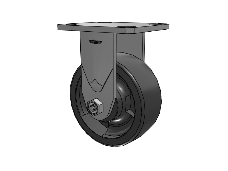 5"X2" Stainless Steel Steel Top Plate Caster with Glass Filled Nylon Wheel - D4.05108.839 DT SS WB29 - Colson