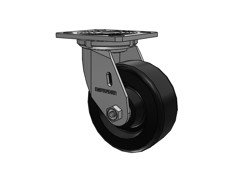 5"X2" Stainless Steel Steel Top Plate Swivel Caster with Phenolic Wheel - D4.05109.331 SS - Colson
