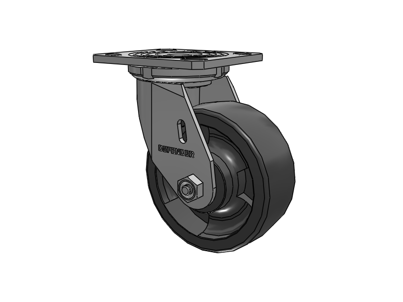 5"X2" Stainless Steel Top Plate Swivel Caster with Glass Filled Nylon Wheel - D4.05109.839 DT SS WB29 - Colson