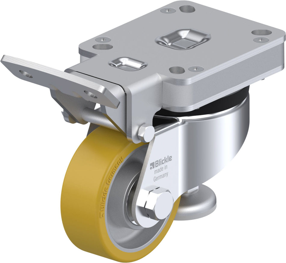 80mm x 30mm Blickle Polyurethane Caster - HRLK-ALTH 80K - Blickle