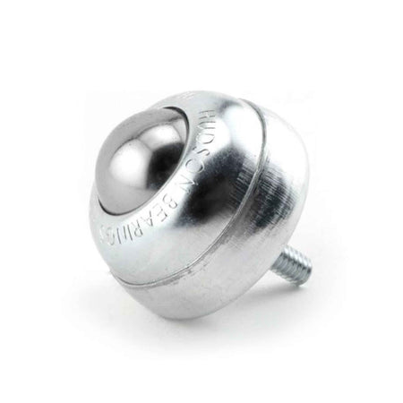 SBT-1CS - 1" Carbon Steel Ball Transfer with 1/4"-20 x 11/16" Threaded Stud - Hudson Bearings