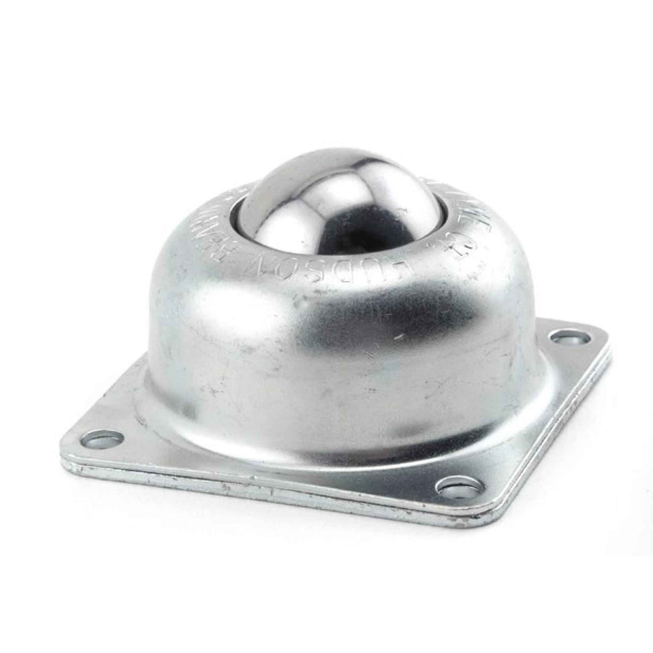 1.5" Steel Ball Transfer - 4 Hole 3"x 3" Flange Mounting BT 1-1/2 CS
