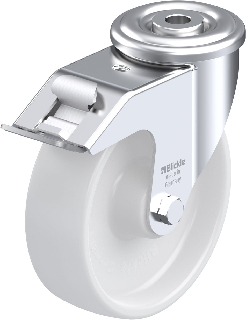 125mm x 40mm Blickle Synthetic Caster stop-fix - LER-PO 125R-FI - Blickle