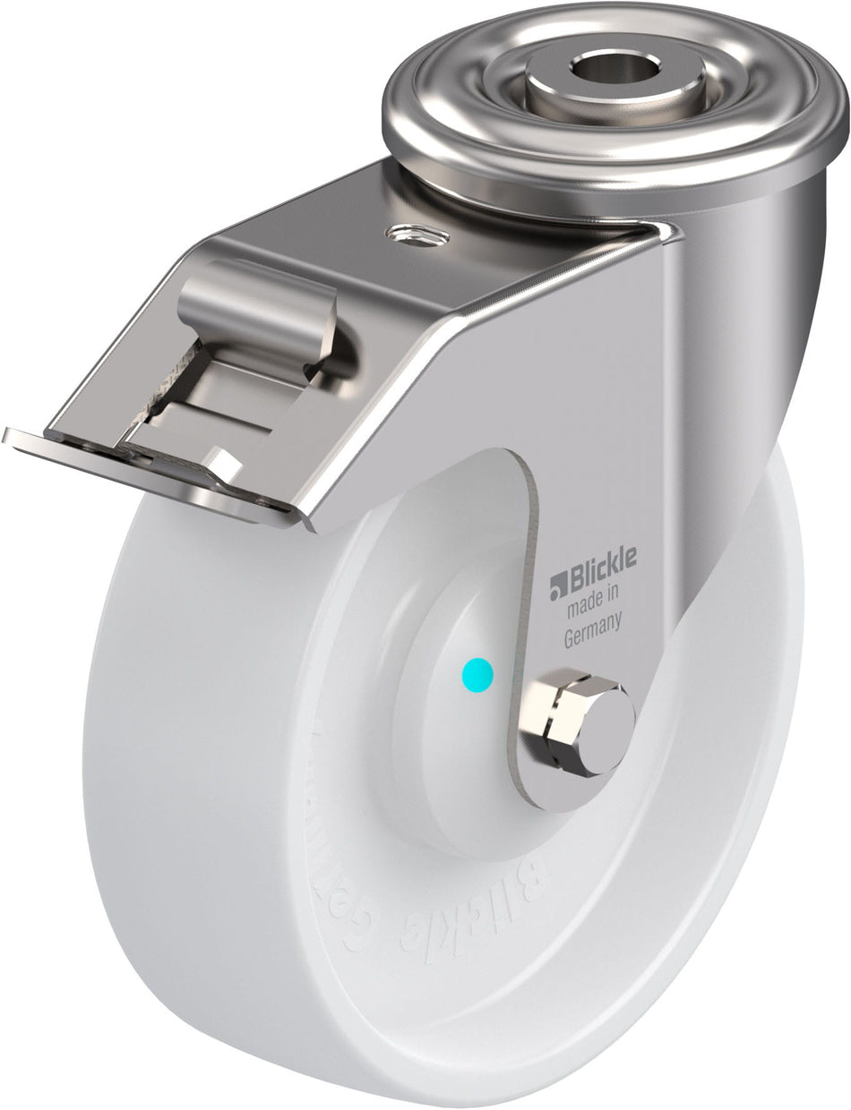 125mm x 40mm Blickle Synthetic Caster stop-fix - LEXR-PO 125KAD-FI - Blickle