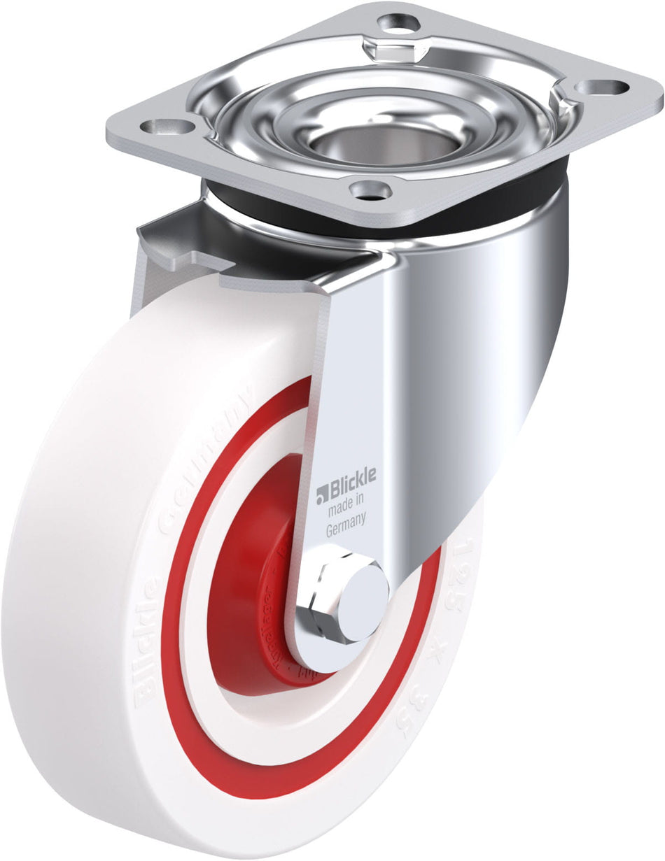 125mm x 35mm Blickle Synthetic Caster without lock - LK-POW 125KF-1 - Blickle