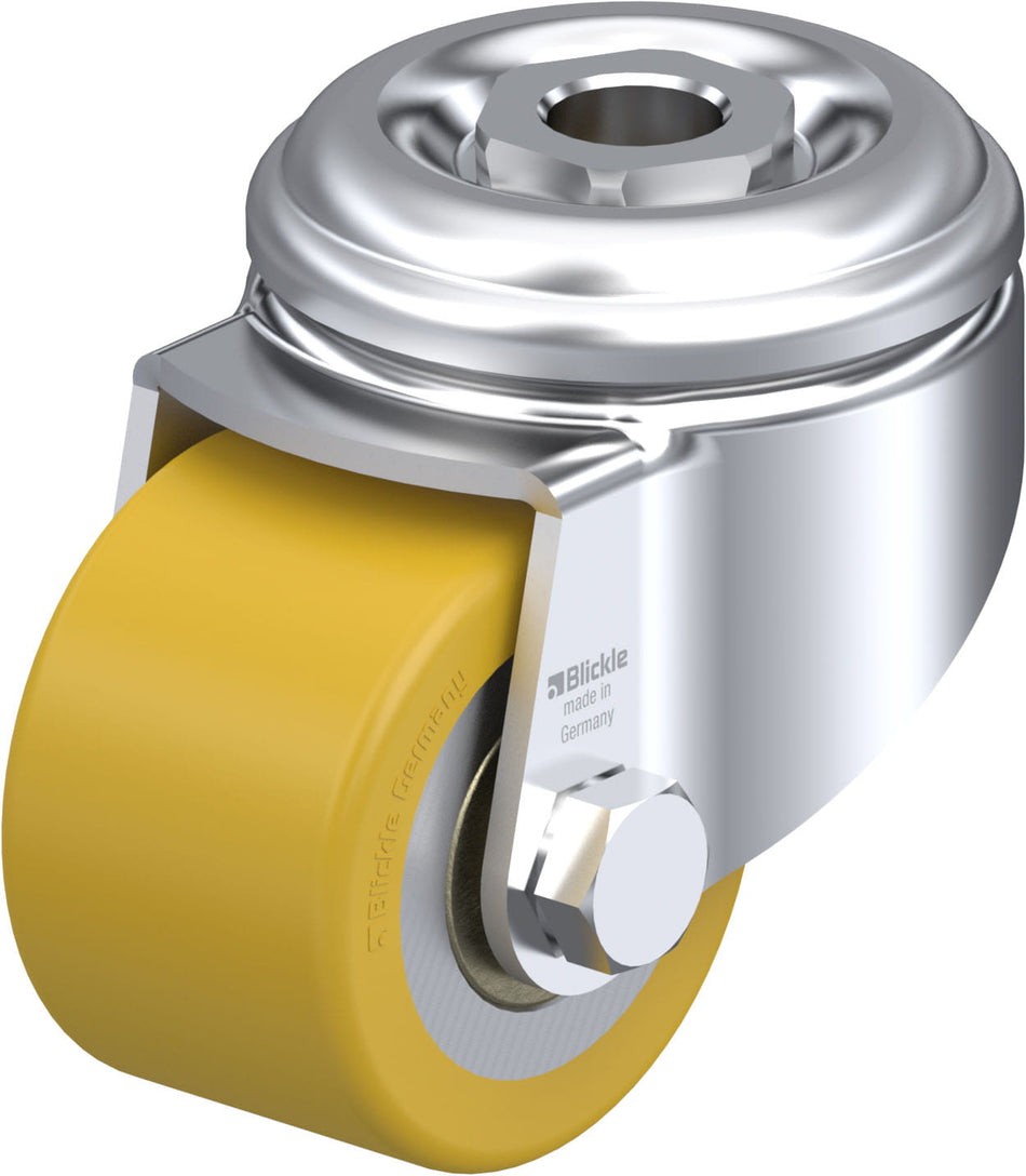 50mm x 33mm Blickle Polyurethane Caster without lock - LKRA-VSTH 50K - Blickle