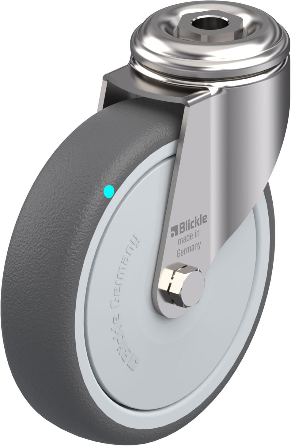 100mm x 32mm Blickle Polyurethane Caster without lock - LKRXA-PATH 101KFD - Blickle