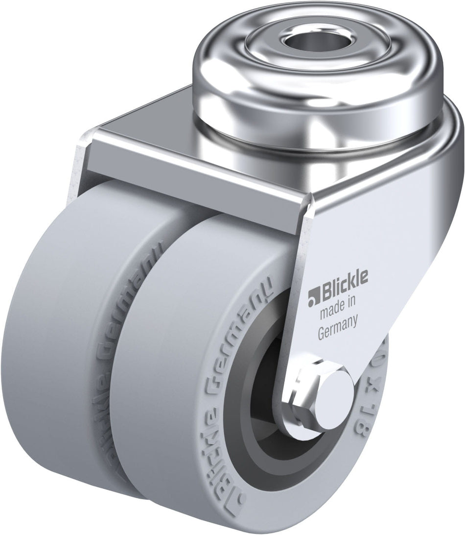 50mm x 18mm Blickle Rubber Caster without lock - LMDA-VPA 50G - Blickle