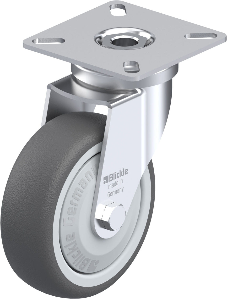 75mm x 25mm Blickle Polyurethane Caster without lock - LPA-PATH 75KF - Blickle