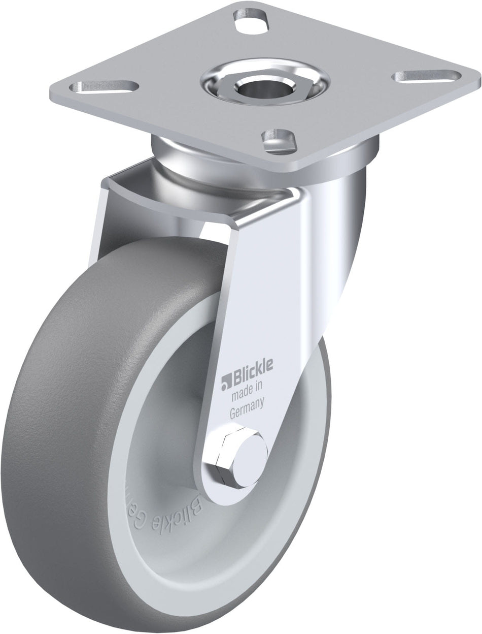 75mm x 25mm Blickle Rubber Caster without lock - LPA-TPA 75G - Blickle