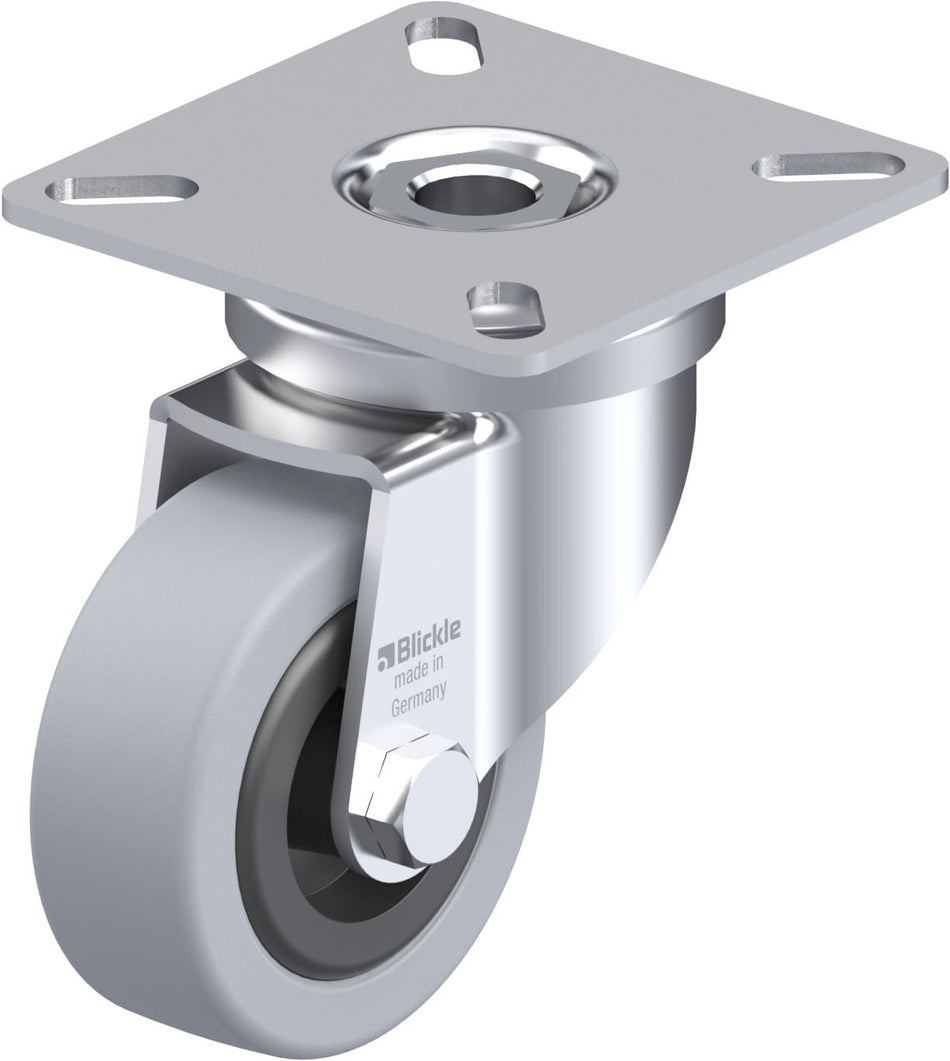 50mm x 18mm Blickle Rubber Caster without lock - LPA-VPA 50G - Blickle