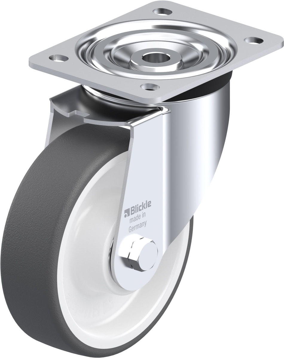 150mm x 45mm Blickle Polyurethane Caster without lock - L-POTH 150K - Blickle