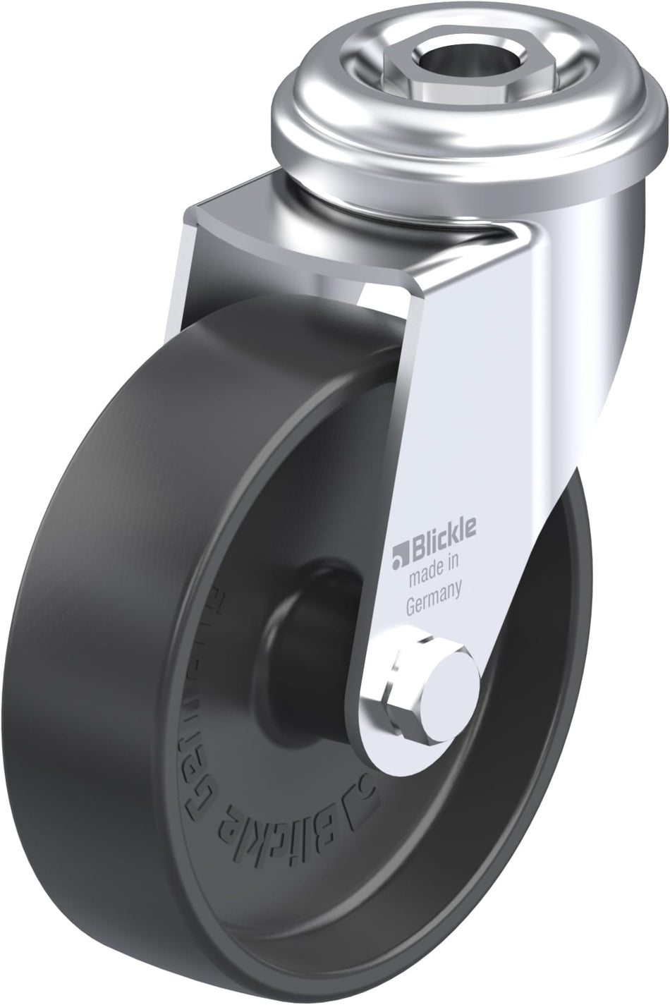 75mm x 23mm Blickle Synthetic Caster without lock - LRA-POA 75G - Blickle